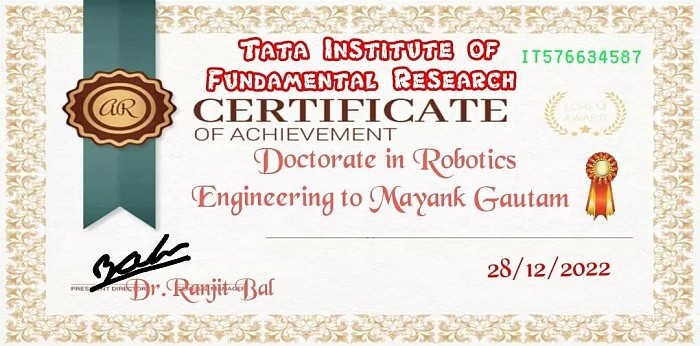 Granted via Indian Institute of Science